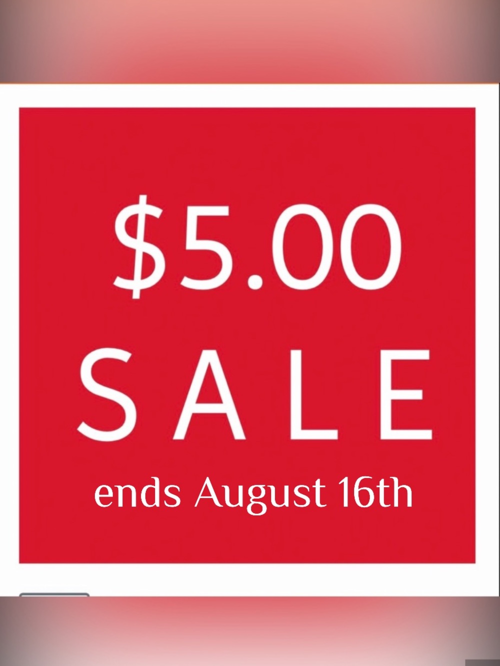 🛑SALE $5.00🛑